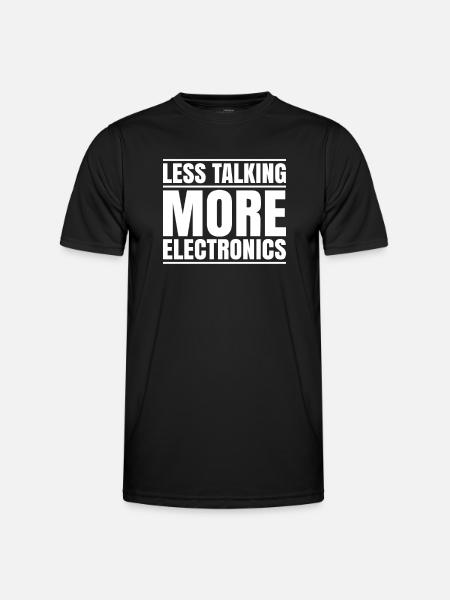 Electronics Electrician Electrician Lineman - Men's Functional T-Shirt - black
