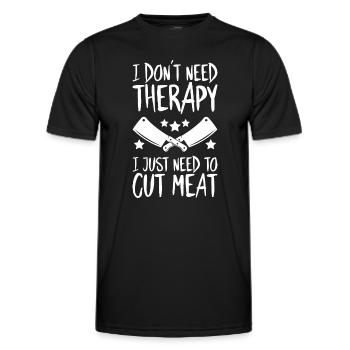 Butcher Butcher Butcher - Men's Functional T-Shirt - black - Front - AI Model Male 178 dark (178cm)