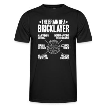 Maître Maçonnerie Maçonnerie Maçon Maçon - T-shirt sport Homme - noir - Devant - AI Model Male 178 dark (178cm)