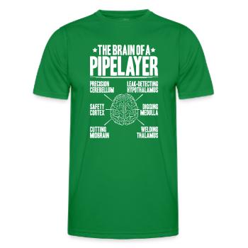 Constructeur de pipelines Construction de pipelines Pipelayer - T-shirt sport Homme - vert - Devant - AI Model Male 178 dark (178cm)