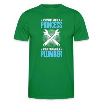 Usine mécanicien plombier plombier chauffage sanitaire - T-shirt sport Homme - vert - Devant - AI Model Male 178 dark (178cm)