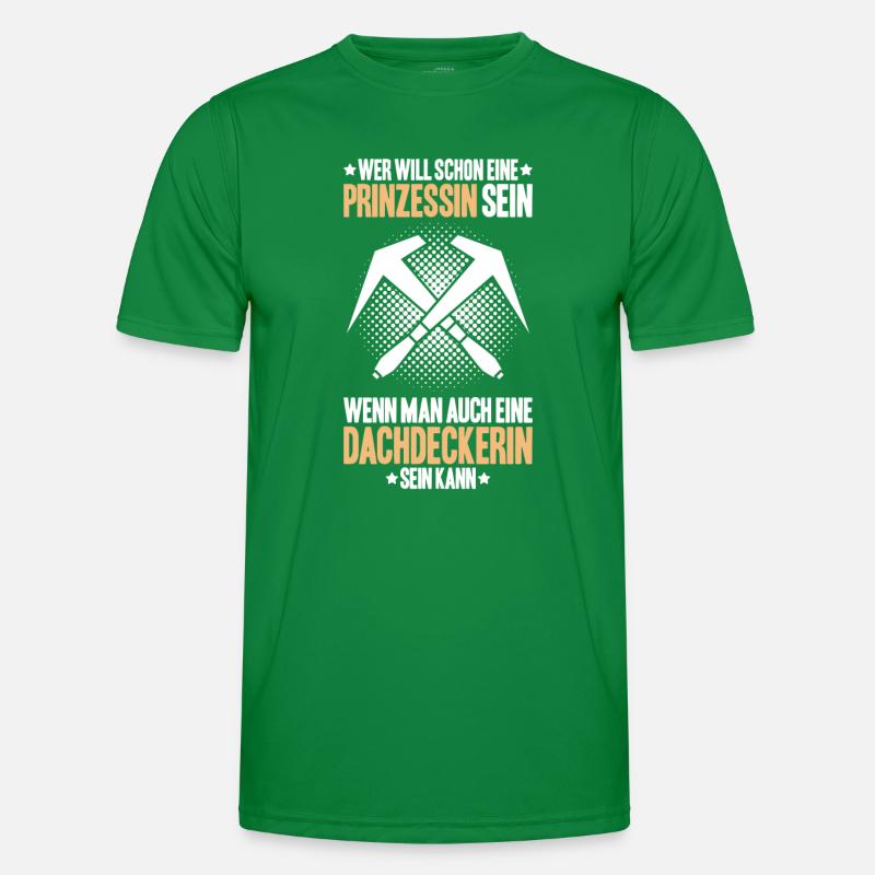 Dachdecker Dachdeckerei Dachdecken Roofer Roofing Männer Funktions-T-Shirt