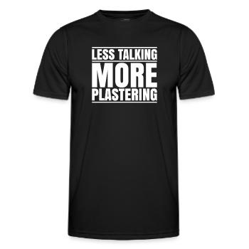 Stuckateur Plasterer Stukkateur Gipser Verputzer - Men's Functional T-Shirt - black - Front - AI Model Male 178 dark (178cm)