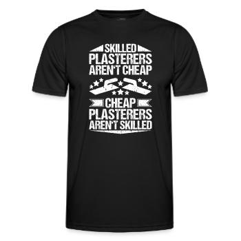 Stuckateur Plasterer Stukkateur Gipser Verputzer - Men's Functional T-Shirt - black - Front - AI Model Male 178 dark (178cm)