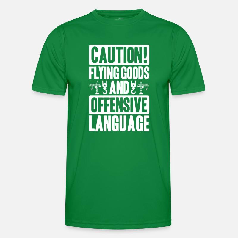 Kranführer Kranfahrer Kran Crane Operator Männer Funktions-T-Shirt