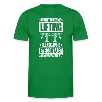 Kranführer Kranfahrer Kran Crane Operator - Männer Funktions-T-Shirt - Kelly Green - Vorne - AI Model Male 178 dark (178cm)