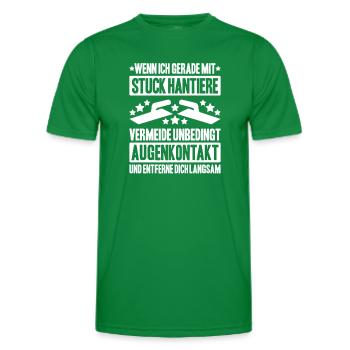 Stuckateur Plasterer Stukkateur Gipser Verputzer - Männer Funktions-T-Shirt - Kelly Green - Vorne - AI Model Male 178 dark (178cm)