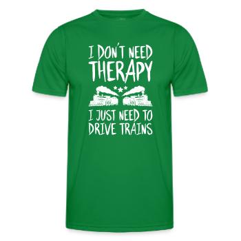 Triebfahrzeugführer Lokführer Train Driver - Männer Funktions-T-Shirt - Kelly Green - Vorne - AI Model Male 178 dark (178cm)