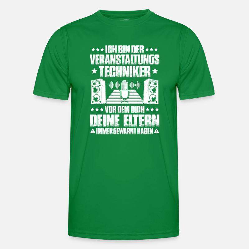 Veranstaltungstechniker Event Technician Männer Funktions-T-Shirt