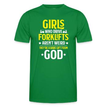 Staplerfahrer Gabelstaplerfahrer Forklift Operator - Männer Funktions-T-Shirt - Kelly Green - Vorne - AI Model Male 178 dark (178cm)