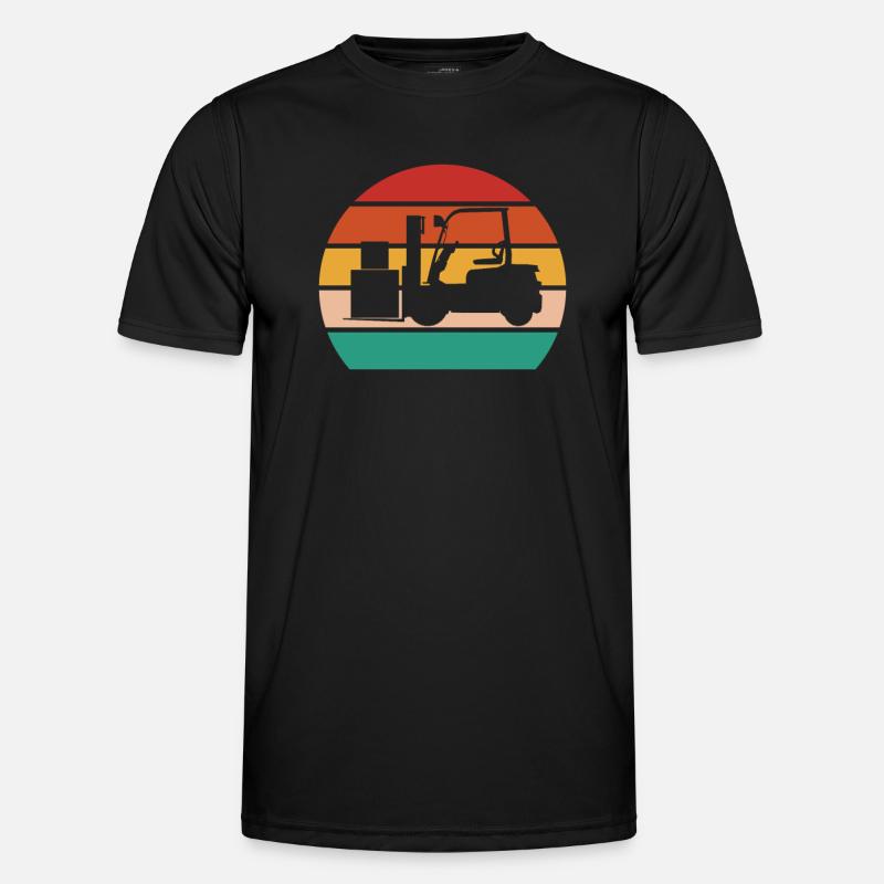 Staplerfahrer Gabelstaplerfahrer Forklift Operator - Männer Funktions-T-Shirt - Schwarz