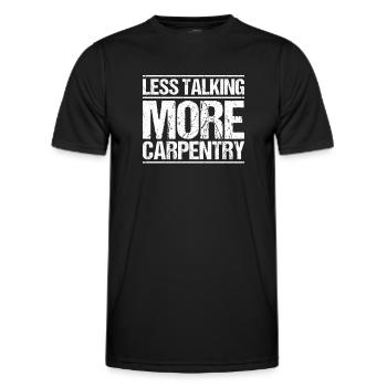 Zimmerer Zimmermann Zimmerei Carpenter Carpentry - Men's Functional T-Shirt - black - Front - AI Model Male 178 dark (178cm)