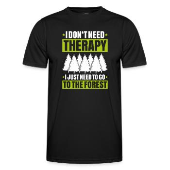 Forester Forestry Forester Forest workers Forest - Men's Functional T-Shirt - black - Front - AI Model Male 178 dark (178cm)