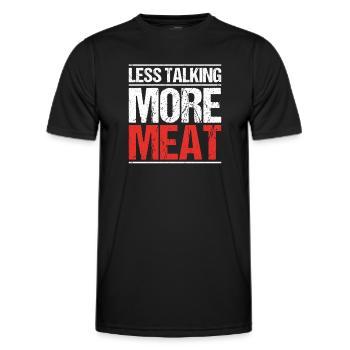Carnivore Diät Carnivore Ernährung Carnivore Diet - T-shirt sport Homme - noir - Devant - AI Model Male 178 dark (178cm)