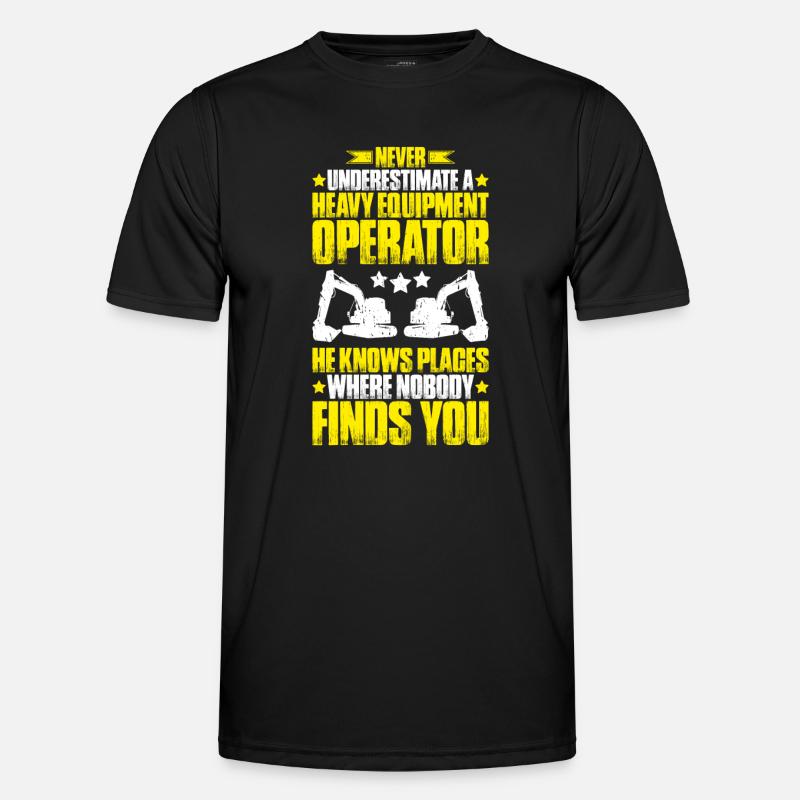 Baggerfahrer Baggerführer Heavy Equipment Operator Männer Funktions-T-Shirt