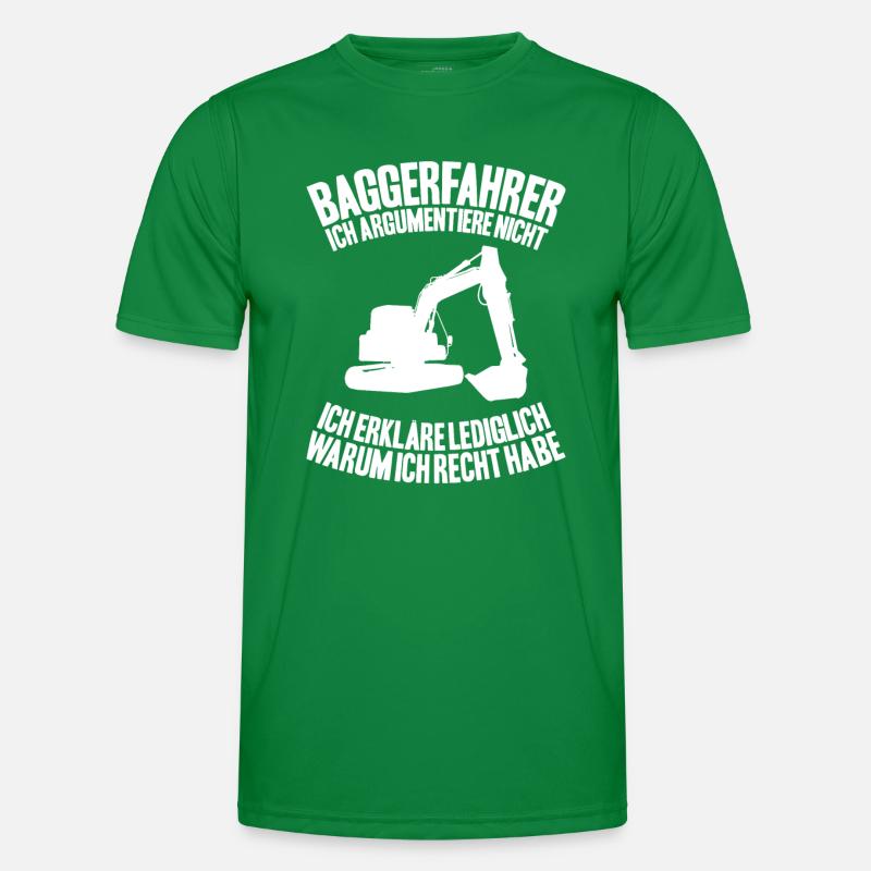 Baggerfahrer Baggerführer Heavy Equipment Operator Männer Funktions-T-Shirt