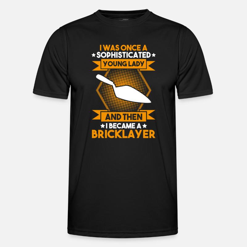 Master Masonry Masonry Bricklayer Mason - Men's Functional T-Shirt - black