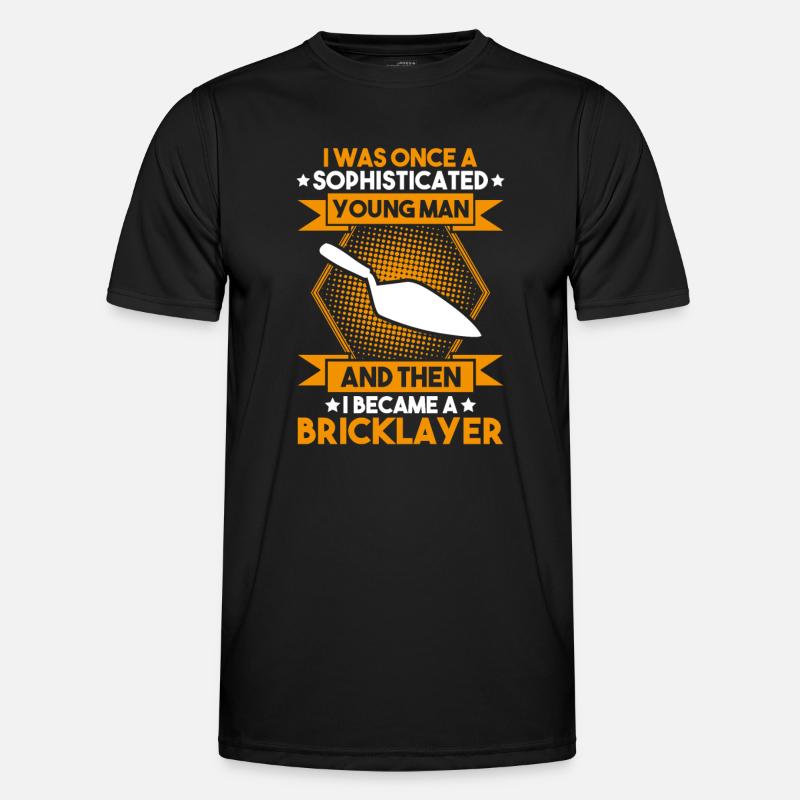 Master Masonry Masonry Bricklayer Mason - Men's Functional T-Shirt - black