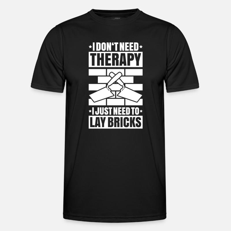 Master Masonry Masonry Bricklayer Mason - Men's Functional T-Shirt - black