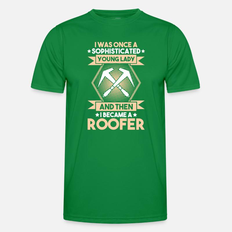 Dachdecker Dachdeckerei Dachdecken Roofer Roofing Männer Funktions-T-Shirt