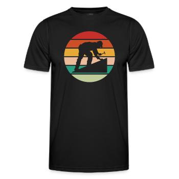 Dachdecker Dachdeckerei Dachdecken Roofer Roofing - Männer Funktions-T-Shirt - Schwarz - Vorne - AI Model Male 178 dark (178cm)