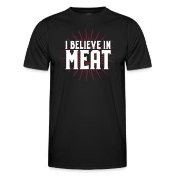 Carnivore Diät Carnivore Ernährung Carnivore Diet - T-shirt sport Homme - noir - Devant - AI Model Male 178 dark (178cm)