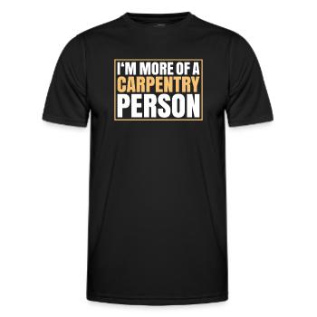Zimmerer Zimmermann Zimmerei Carpenter Carpentry - Men's Functional T-Shirt - black - Front - AI Model Male 178 dark (178cm)