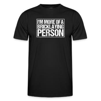 Maître Maçonnerie Maçonnerie Maçon Maçon - T-shirt sport Homme - noir - Devant - AI Model Male 178 dark (178cm)