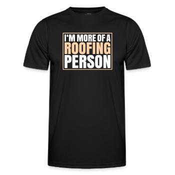 Roofer Roofing Roofing Roofing Roofers Roofing - Men's Functional T-Shirt - black - Front - AI Model Male 178 dark (178cm)