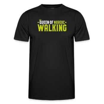 Nordic Walking Nordic Walker Nordic Walken - Men's Functional T-Shirt - black - Front - AI Model Male 178 dark (178cm)