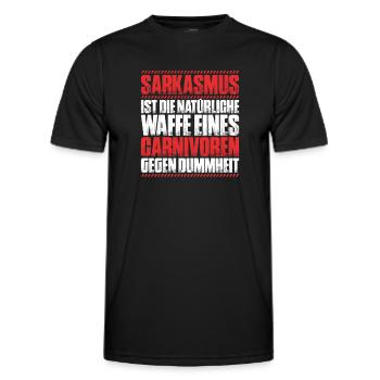 Carnivore Diät Carnivore Ernährung Carnivore Diet - T-shirt sport Homme - noir - Devant - AI Model Male 178 dark (178cm)