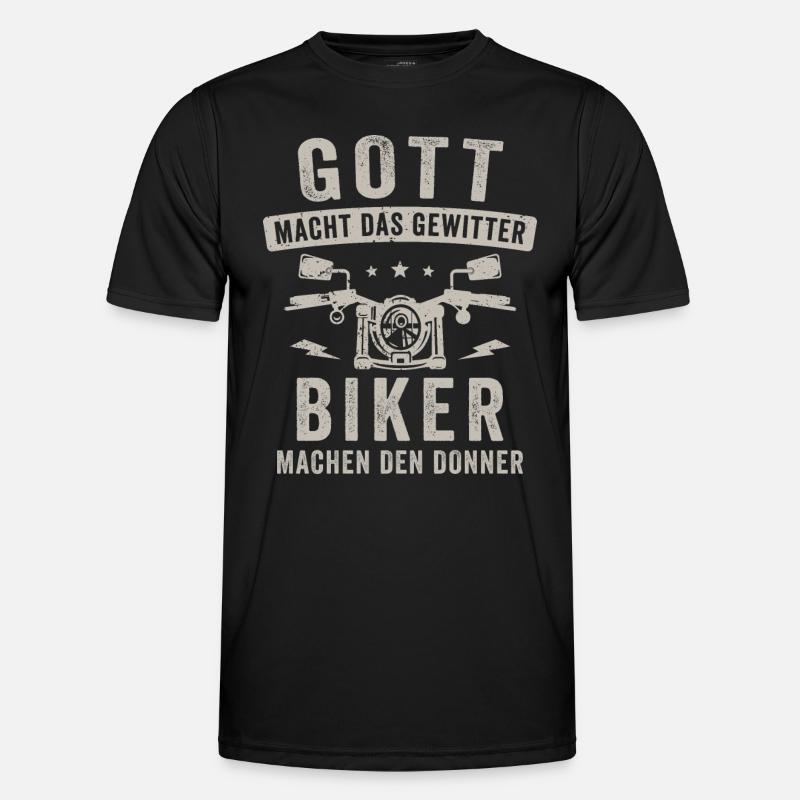 Motorrad Biker machen Donner Motorradfahrer Männer Funktions-T-Shirt