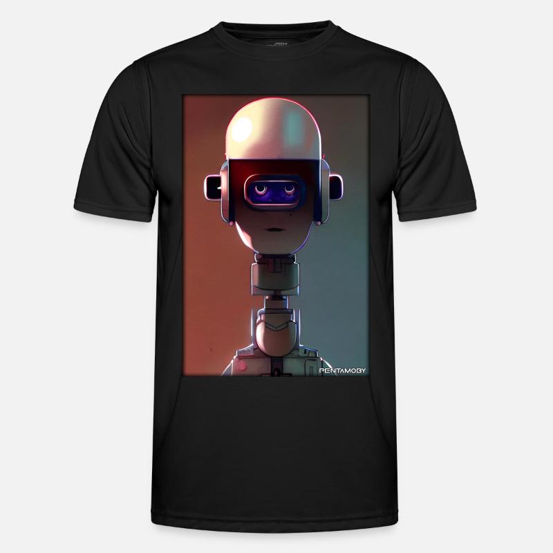 Roboter Zukunft Technik Wissenschaft Android - Männer Funktions-T-Shirt - Schwarz