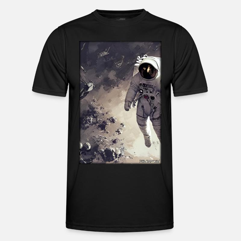Astronauta Future Sci-Fi Technology Funkcjonalna koszulka męska