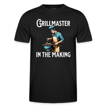 Grillmaster In The Making - Men's Functional T-Shirt - black - Front - AI Model Male 178 dark (178cm)