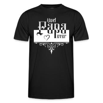 Best Papa - Männer Funktions-T-Shirt - Schwarz - Vorne - AI Model Male 178 dark (178cm)