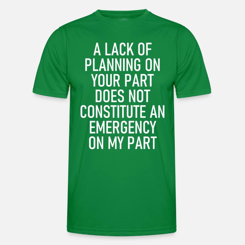 Constitute An Emergency Funny Graphic Men's Functional T-Shirt