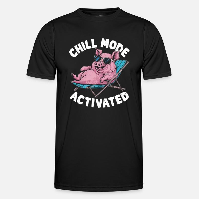Chill Mode Activated - Men's Functional T-Shirt - black