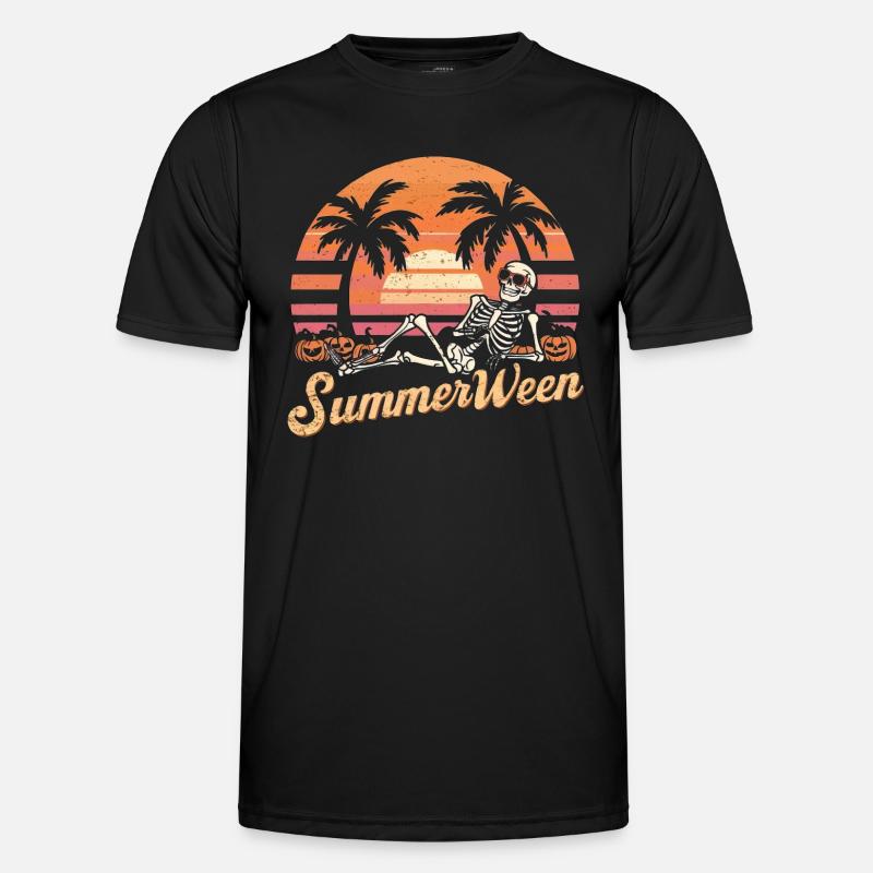 Summerween Skeleton - Men's Functional T-Shirt - black