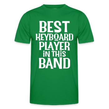 Best Keyboard Player Keyboardist Piano Player - T-shirt sport Homme - vert - Devant - AI Model Male 178 dark (178cm)