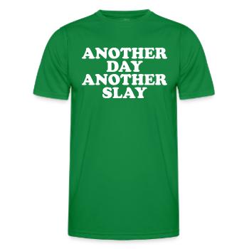 Un autre jour, un autre meurtre - T-shirt sport Homme - vert - Devant - AI Model Male 178 dark (178cm)