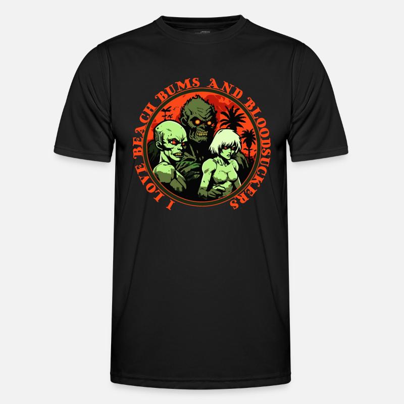 J’adore la plage et les suceurs de sang T-shirt sport Homme