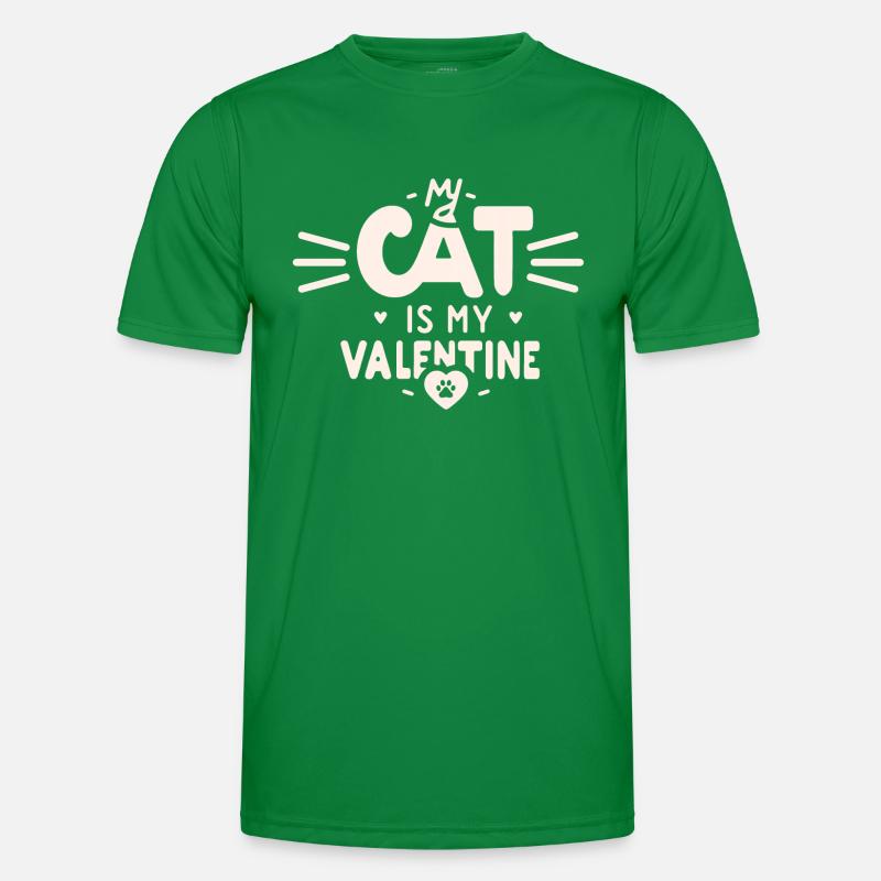 Mon chat est mon Valentin T-shirt sport Homme