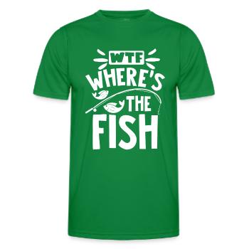 Angeln - Männer Funktions-T-Shirt - Kelly Green - Vorne - AI Model Male 178 dark (178cm)