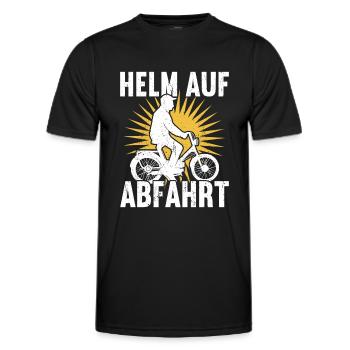 Mofa Moped Zweirad Mofafahrer Mofas - Männer Funktions-T-Shirt - Schwarz - Vorne - AI Model Male 178 dark (178cm)