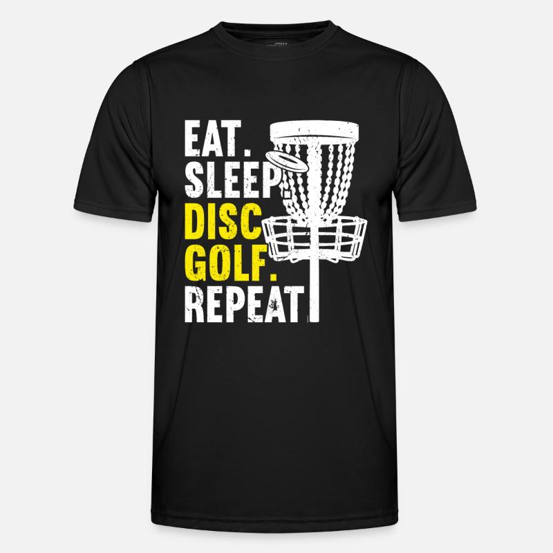 DIsc Golf Disc Golfing - Men's Functional T-Shirt - black