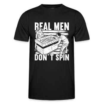 Tischfußball - Männer Funktions-T-Shirt - Schwarz - Vorne - AI Model Male 178 dark (178cm)