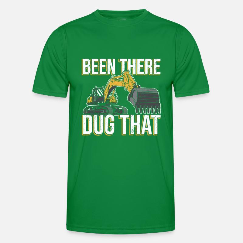 Excavator Driver Digger Excavators Men's Functional T-Shirt