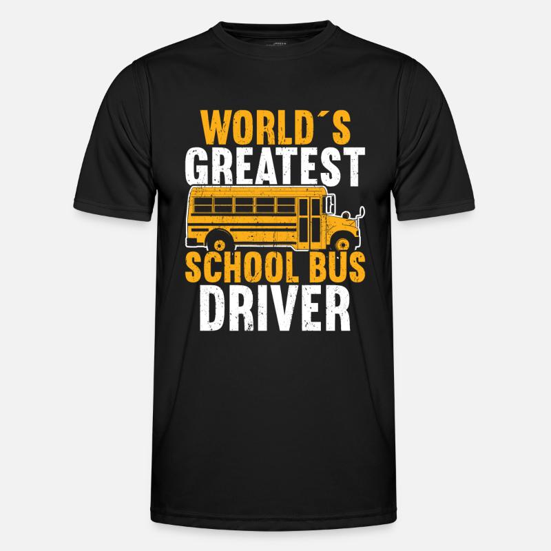 School Bus Driver Men's Functional T-Shirt