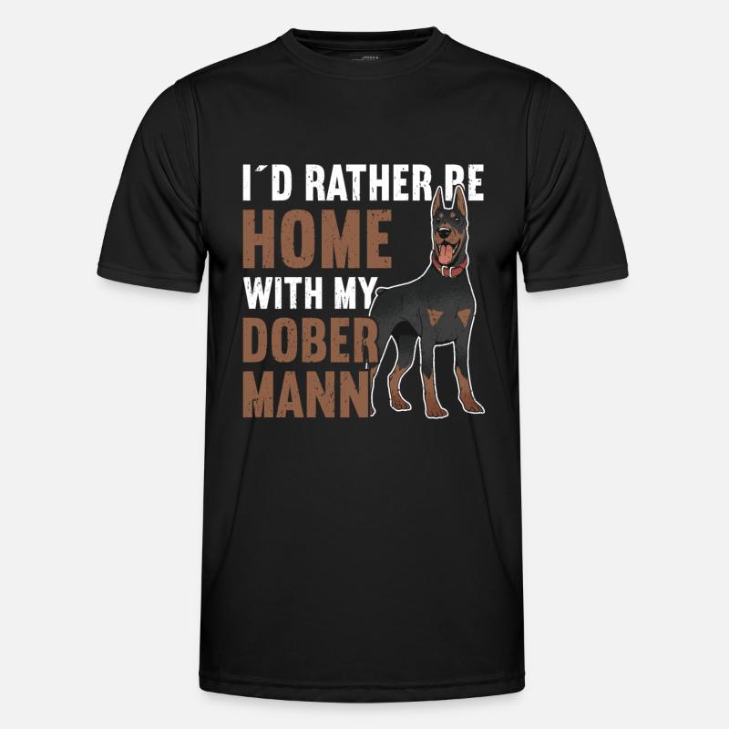 Dobermann Hund Dobermann Männer Funktions-T-Shirt